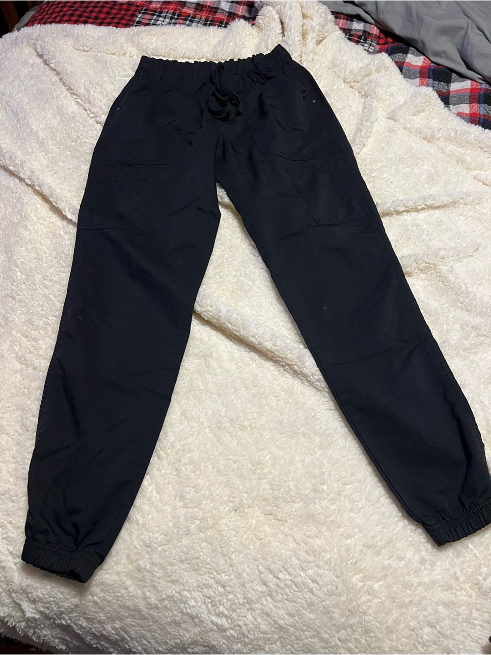 Everyday Black Elastic-Waist Joggers